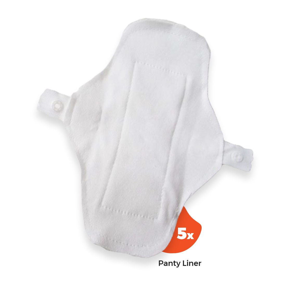 Thin Reusable Panty Liners Set (5-Pack)